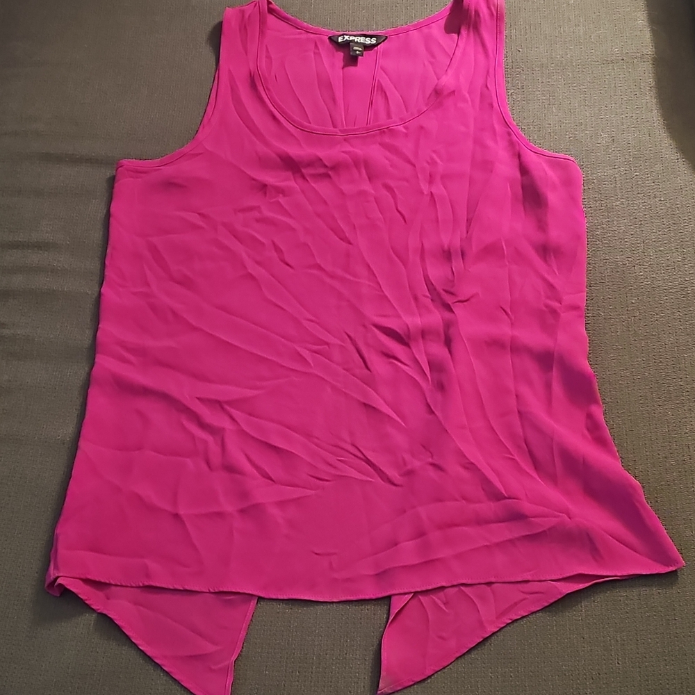 Express Women's Bright Pink Tank Top